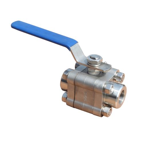 Stainless steel three piece high-pressure ball valve Stainless steel three piece high-pressure ball valve